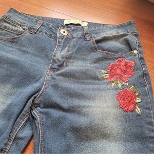 Guess Los Angelos Rose Embroidery Jeans